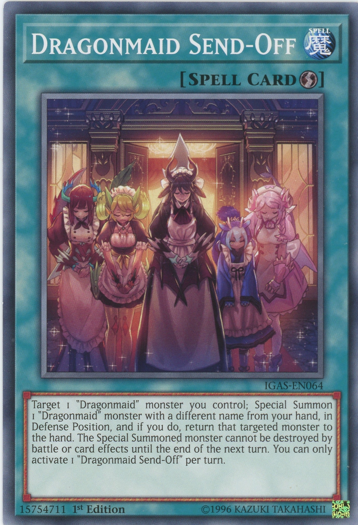 IGAS-EN064 - "Dragonmaid Send-Off" - Common - Quick-Play Spell - - Ignition Assault