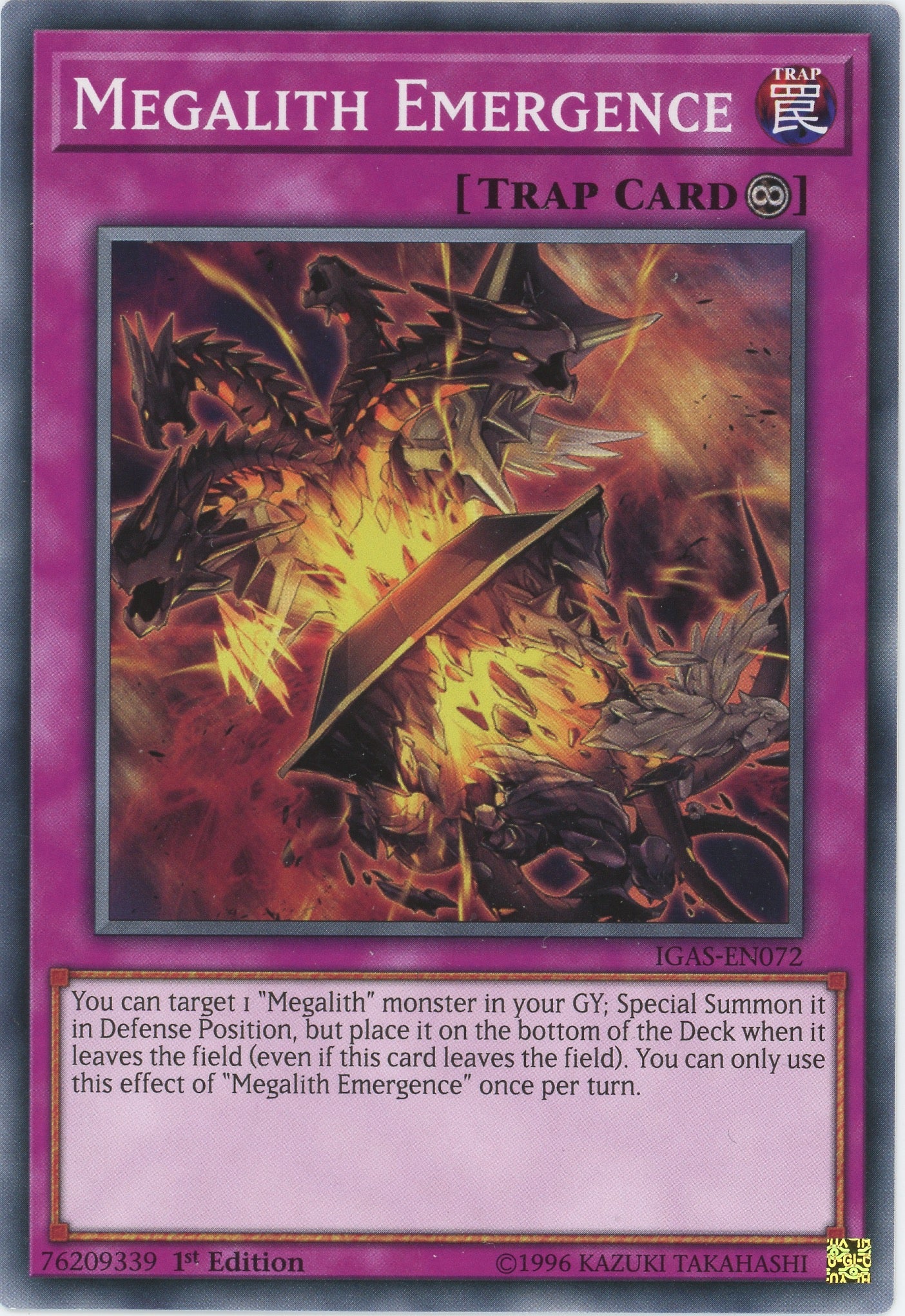 IGAS-EN072 - "Megalith Emergence" - Common - Continuous Trap - - Ignition Assault