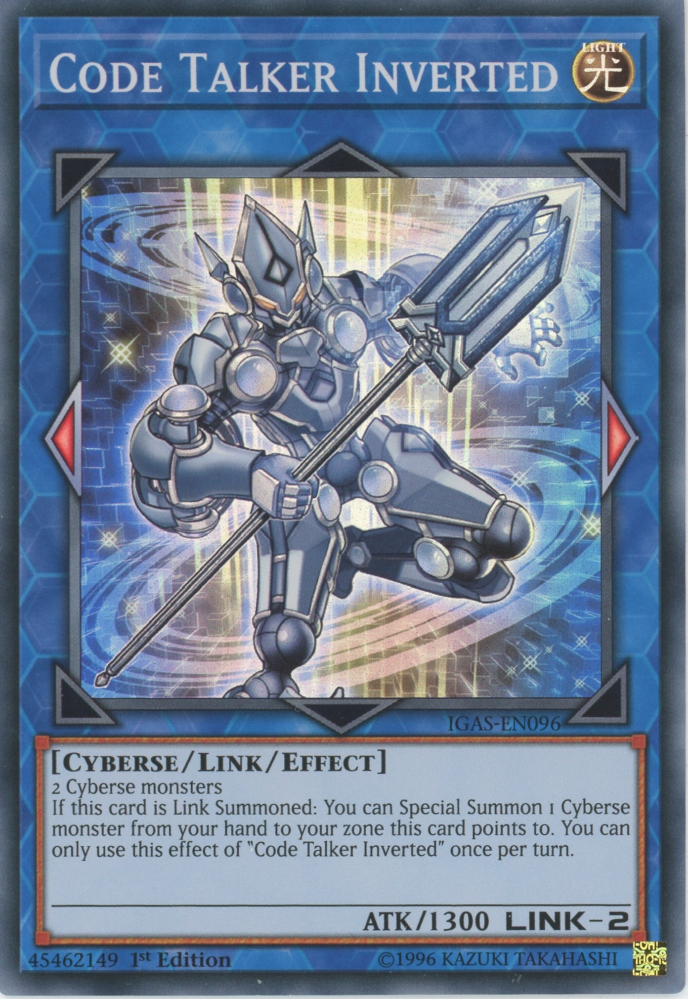 IGAS-EN096 - "Code Talker Inverted" - Super Rare - Effect Link Monster - - Ignition Assault