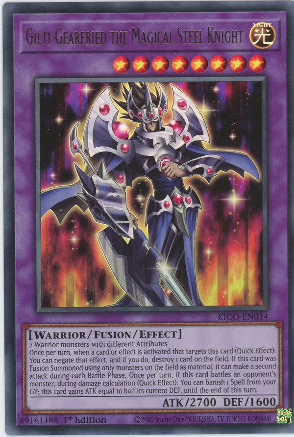 KICO-EN014 - Gilti-Gearfried the Magical Steel Knight - Ultra Rare - Effect Fusion Monster - Kings Court