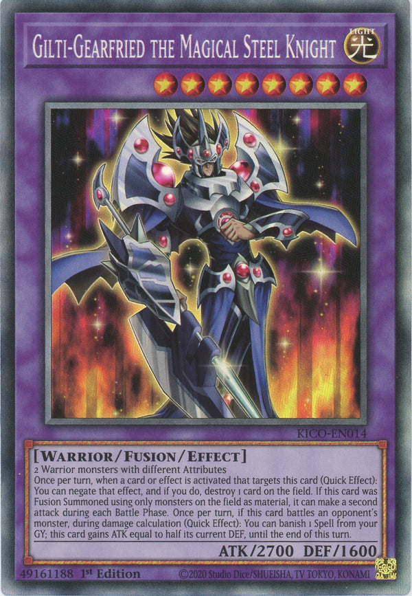 KICO-EN014 - Gilti-Gearfried the Magical Steel Knight - Collectors Rare - Effect Fusion Monster - Kings Court