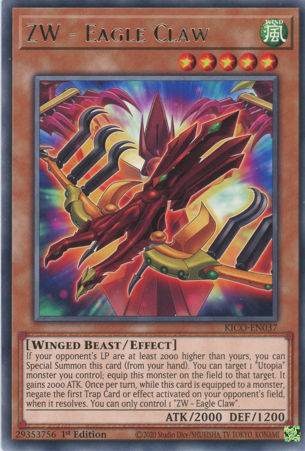 KICO-EN037 - ZW - Eagle Claw - Rare - Effect Monster - Kings Court