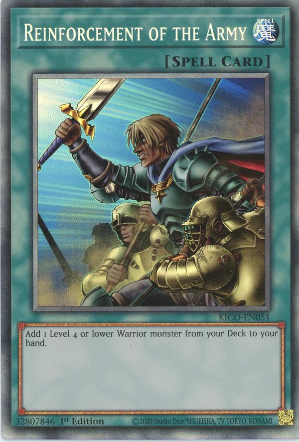 KICO-EN051 - Reinforcement of the Army - Collectors Rare - Normal Spell - Kings Court