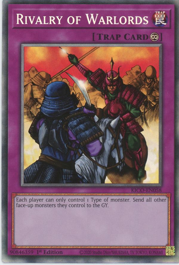 KICO-EN058 - Rivalry of Warlords - Collectors Rare - Continuous Trap - Kings Court