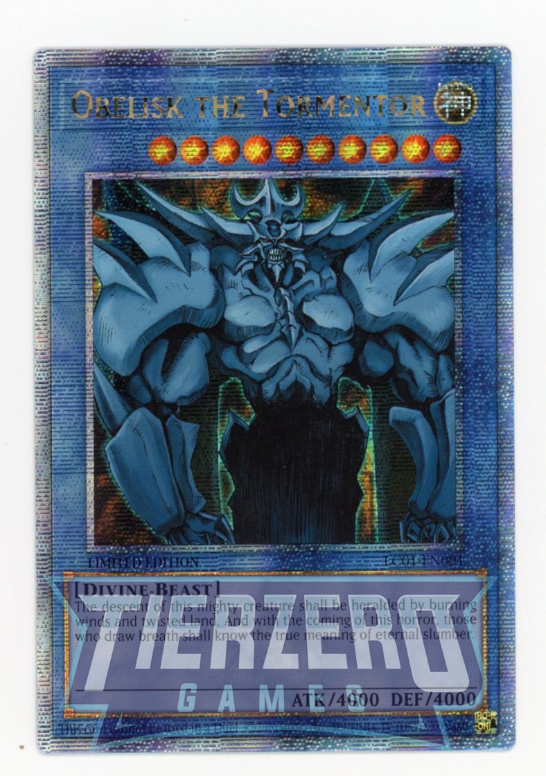 LC01-EN001 - Obelisk The Tormentor - Quarter Century Secret Rare - Legendary Collection 25th Anniversary Edition