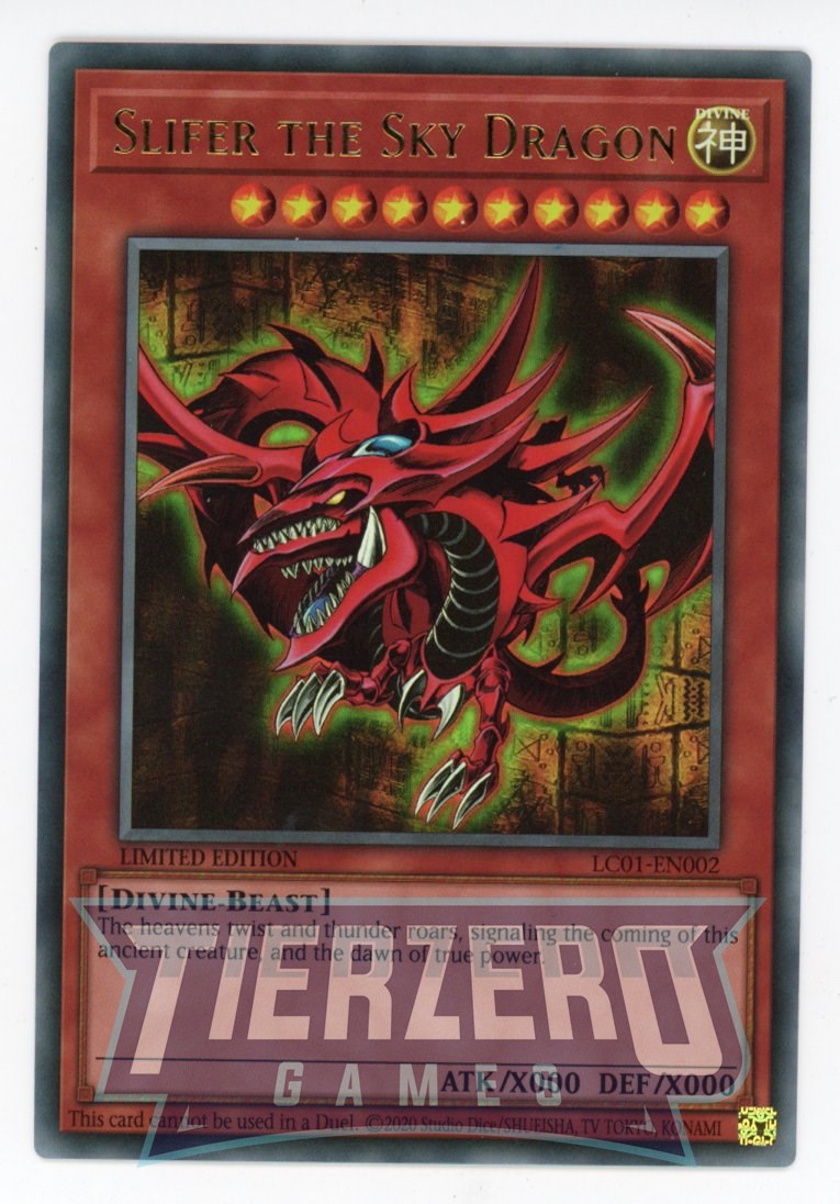 LC01-EN002 - Slifer the Sky Dragon - Ultra Rare - Legendary Collection LC01-EN002 - Slifer the Sky Dragon - Ultra Rare - Legendary Collection