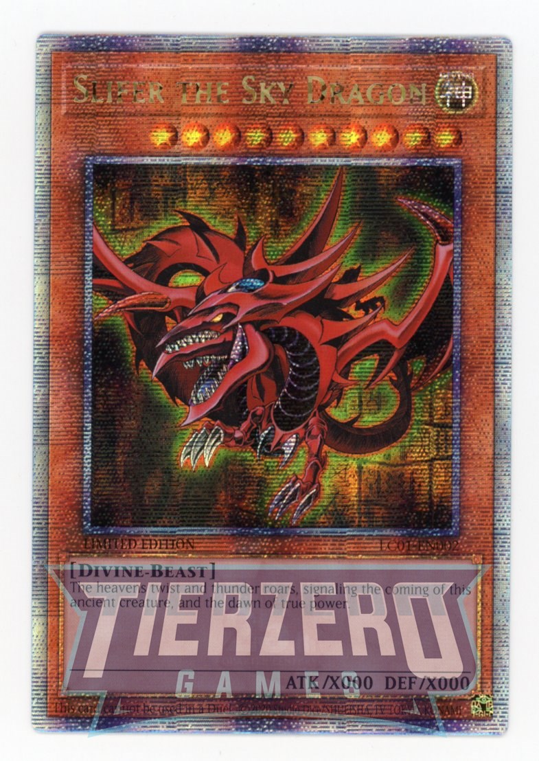 LC01-EN002 - Slifer the Sky Dragon - Quarter Century Secret Rare - Legendary Collection 25th Anniversary Edition