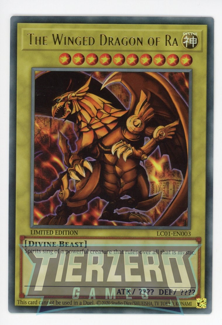 LC01-EN003 - The Winged Dragon of Ra - Ultra Rare - Legendary Collection 25th Anniversary Edition