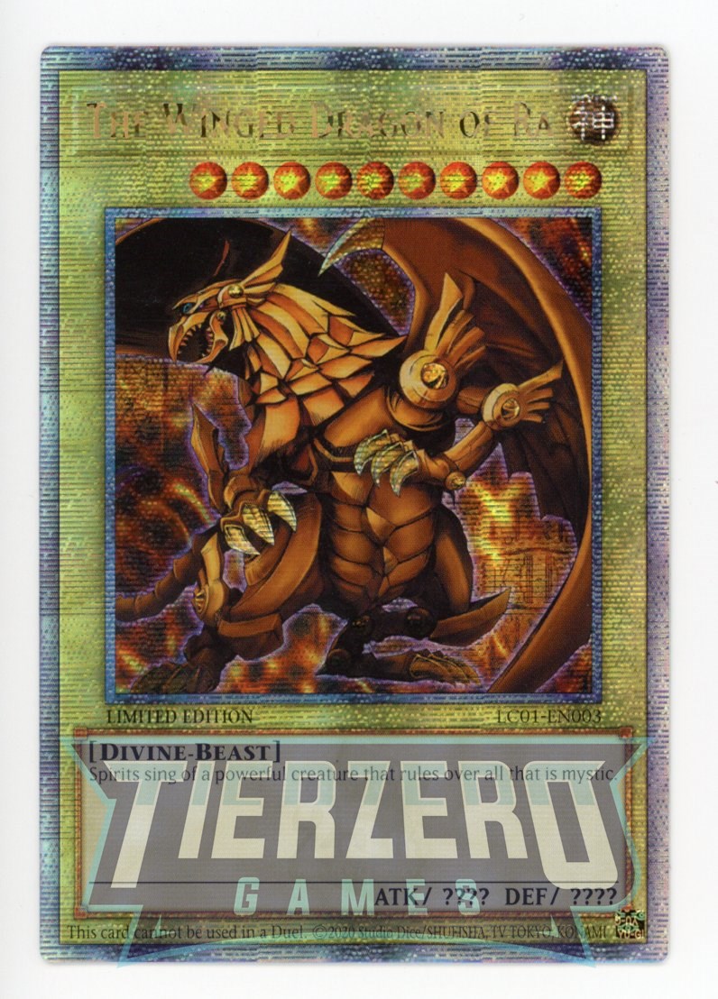 LC01-EN003 - The Winged Dragon of Ra - Quarter Century Secret Rare - L LC01-EN003 - The Winged Dragon of Ra - Quarter Century Secret Rare - L