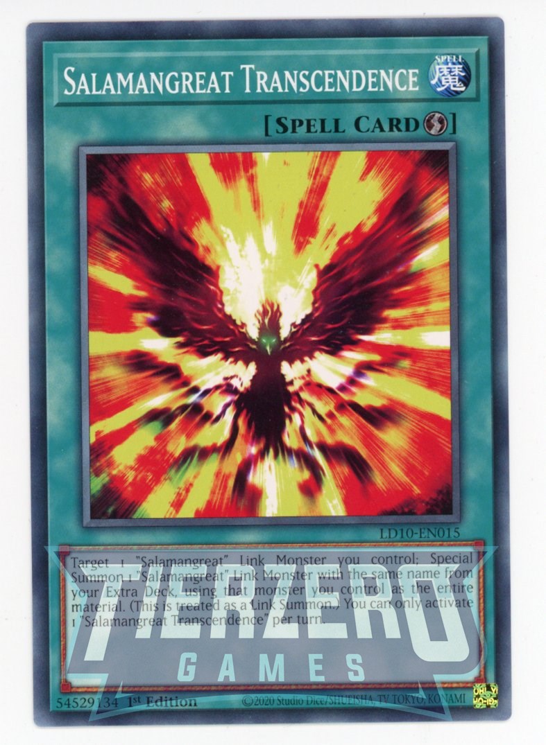 LD10-EN015 - Salamangreat Transcendence - Common - Quick-Play Spell - Legendary Duelists 10 Soulburning Volcano