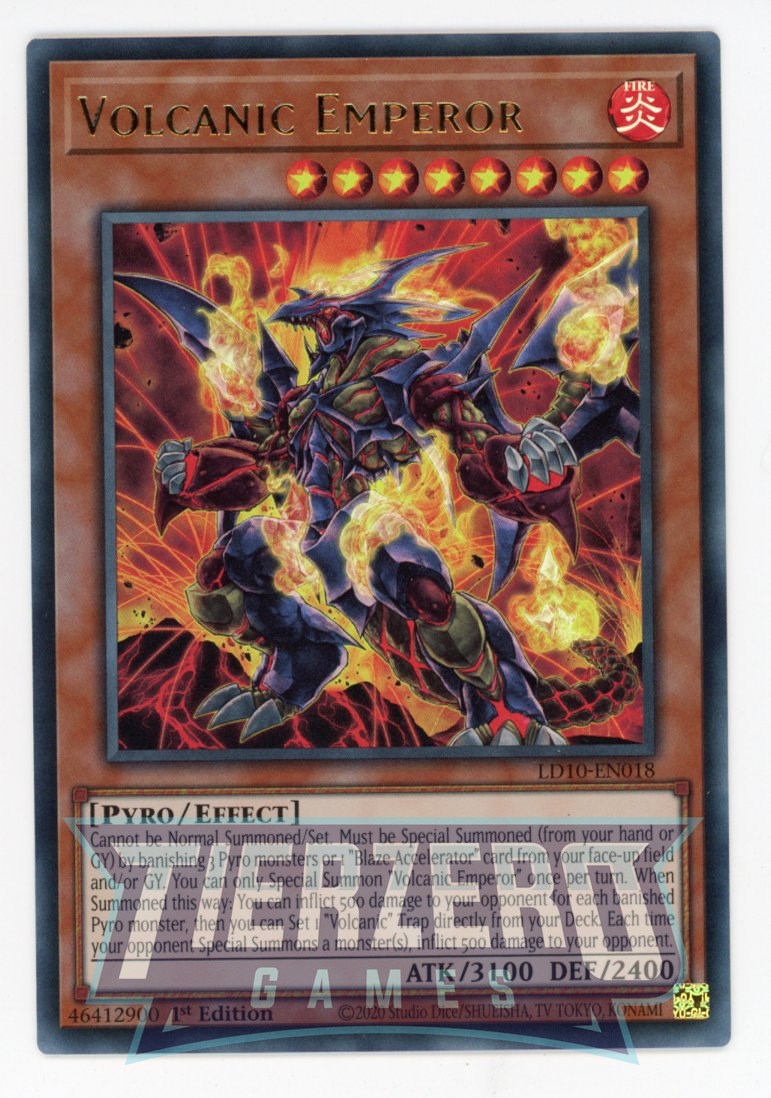 LD10-EN018 - Volcanic Emperor - Ultra Rare - Effect Monster - Legendary Duelists 10 Soulburning Volcano