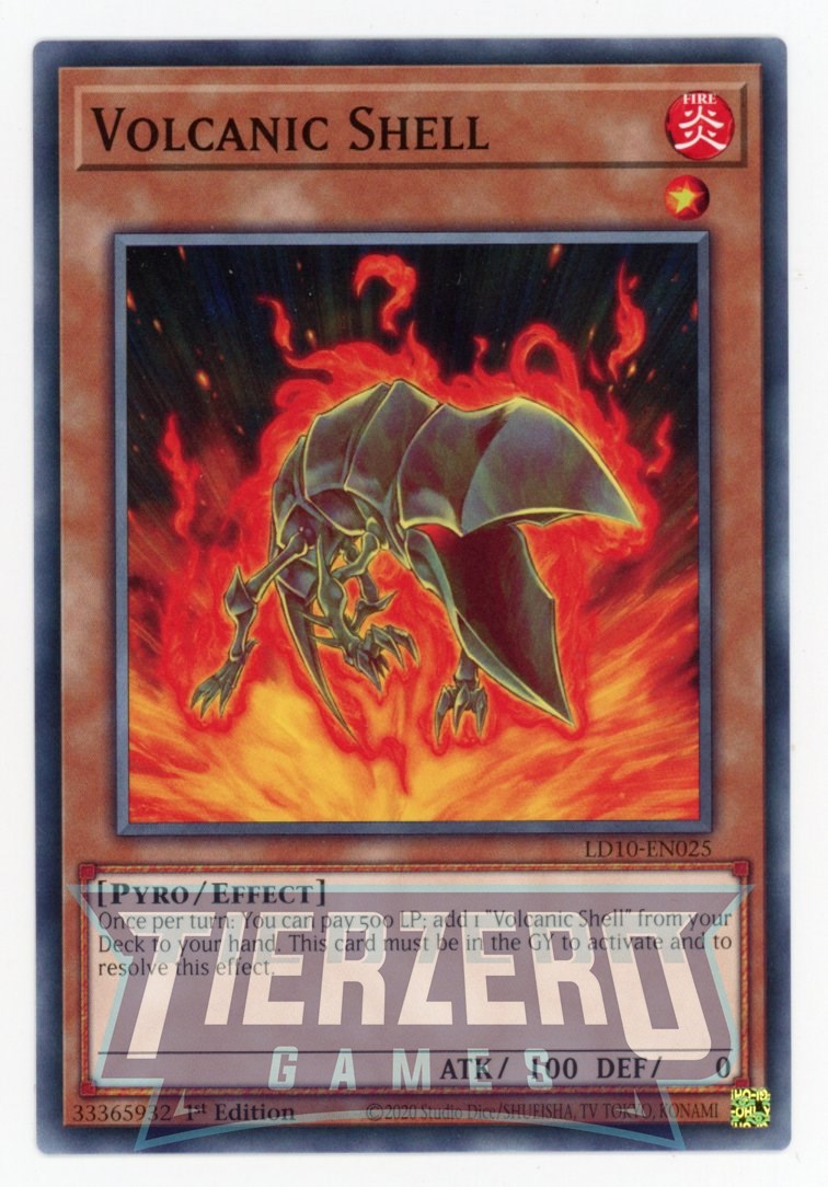 LD10-EN025 - Volcanic Shell - Common - Effect Monster - Legendary Duelists 10 Soulburning Volcano