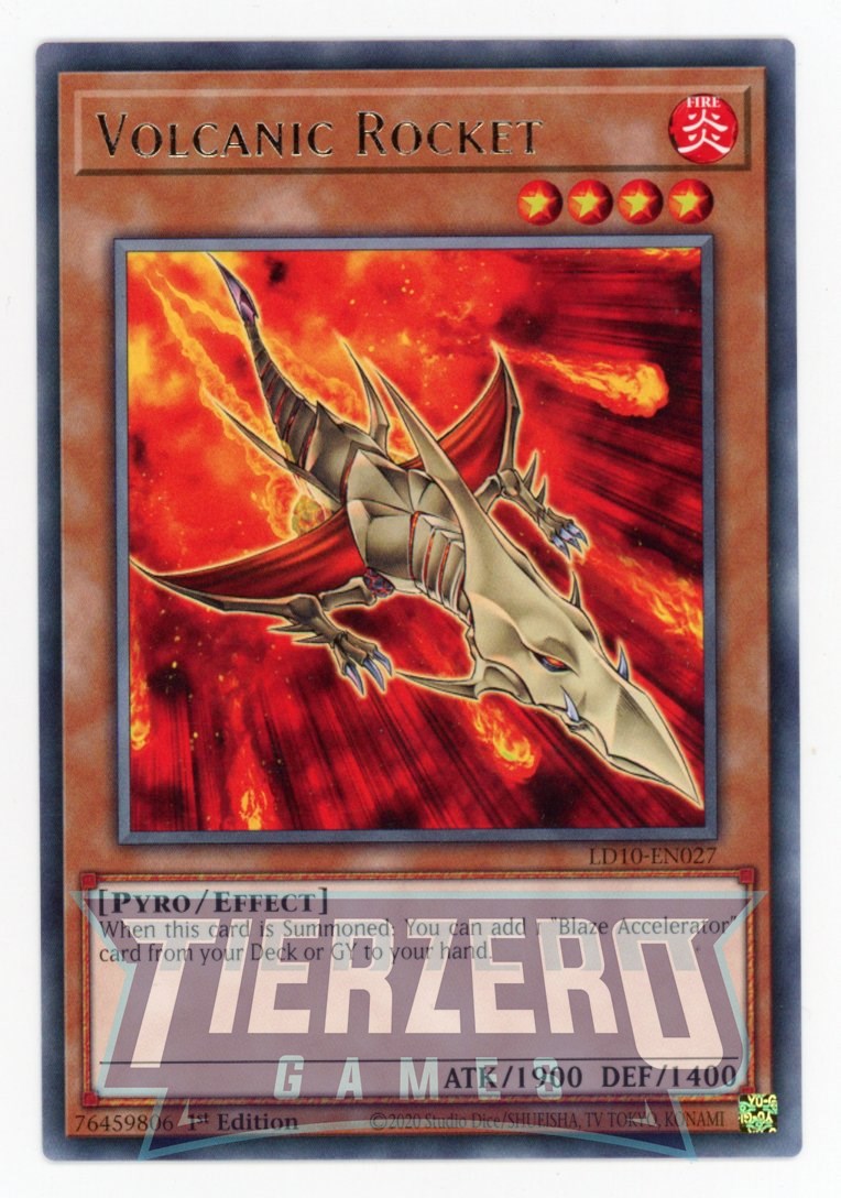 LD10-EN027 - Volcanic Rocket - Rare - Effect Monster - Legendary Duelists 10 Soulburning Volcano