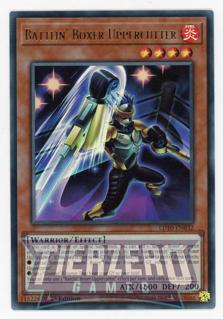 LD10-EN032 - Battlin' Boxer Uppercutter - Ultra Rare - Effect Monster - Legendary Duelists 10 Soulburning Volcano