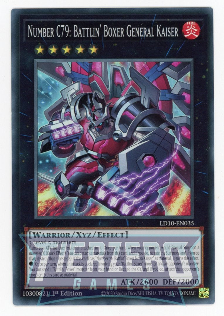 LD10-EN035 - Number C79: Battlin' Boxer General Kaiser - Super Rare - LD10-EN035 - Number C79: Battlin' Boxer General Kaiser - Super Rare -