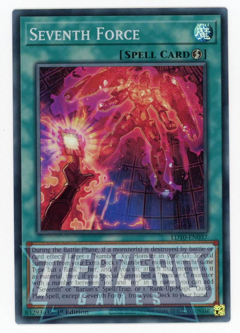 LD10-EN037 - Seventh Force - Super Rare - Quick-Play Spell - Legendary Duelists 10 Soulburning Volcano