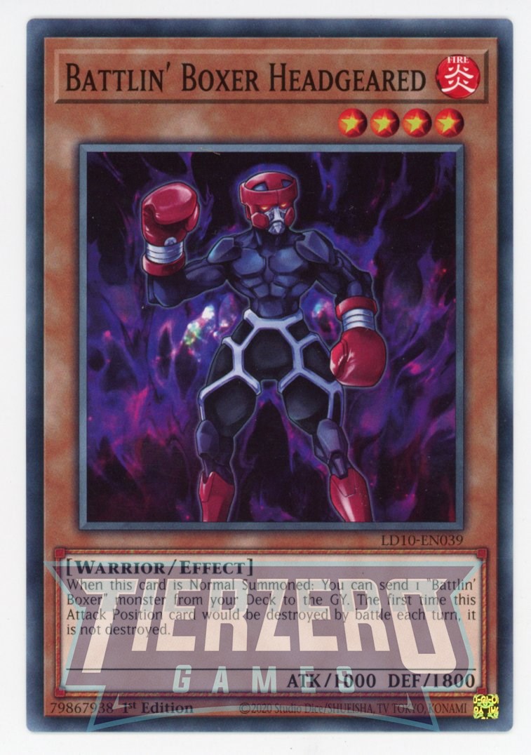 LD10-EN039 - Battlin' Boxer Headgeared - Common - Effect Monster - Leg LD10-EN039 - Battlin' Boxer Headgeared - Common - Effect Monster - Leg