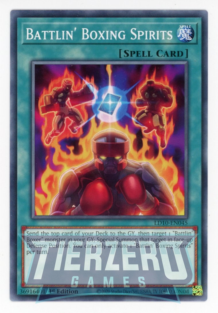 LD10-EN045 - Battlin' Boxing Spirits - Common - Normal Spell - Legenda LD10-EN045 - Battlin' Boxing Spirits - Common - Normal Spell - Legenda