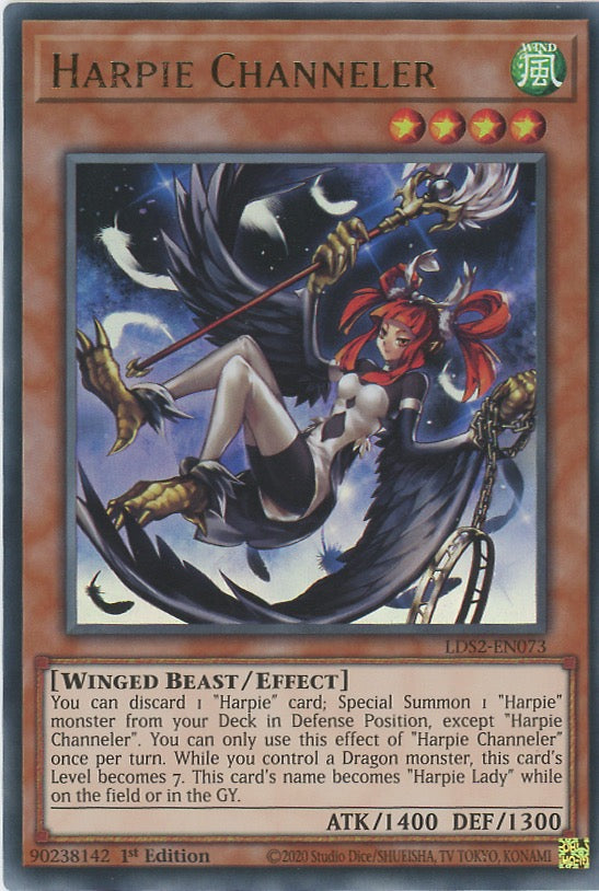LDS2-EN073 - Harpie Channeler - Ultra Rare - Effect Monster - Legendary Duelists Season 2