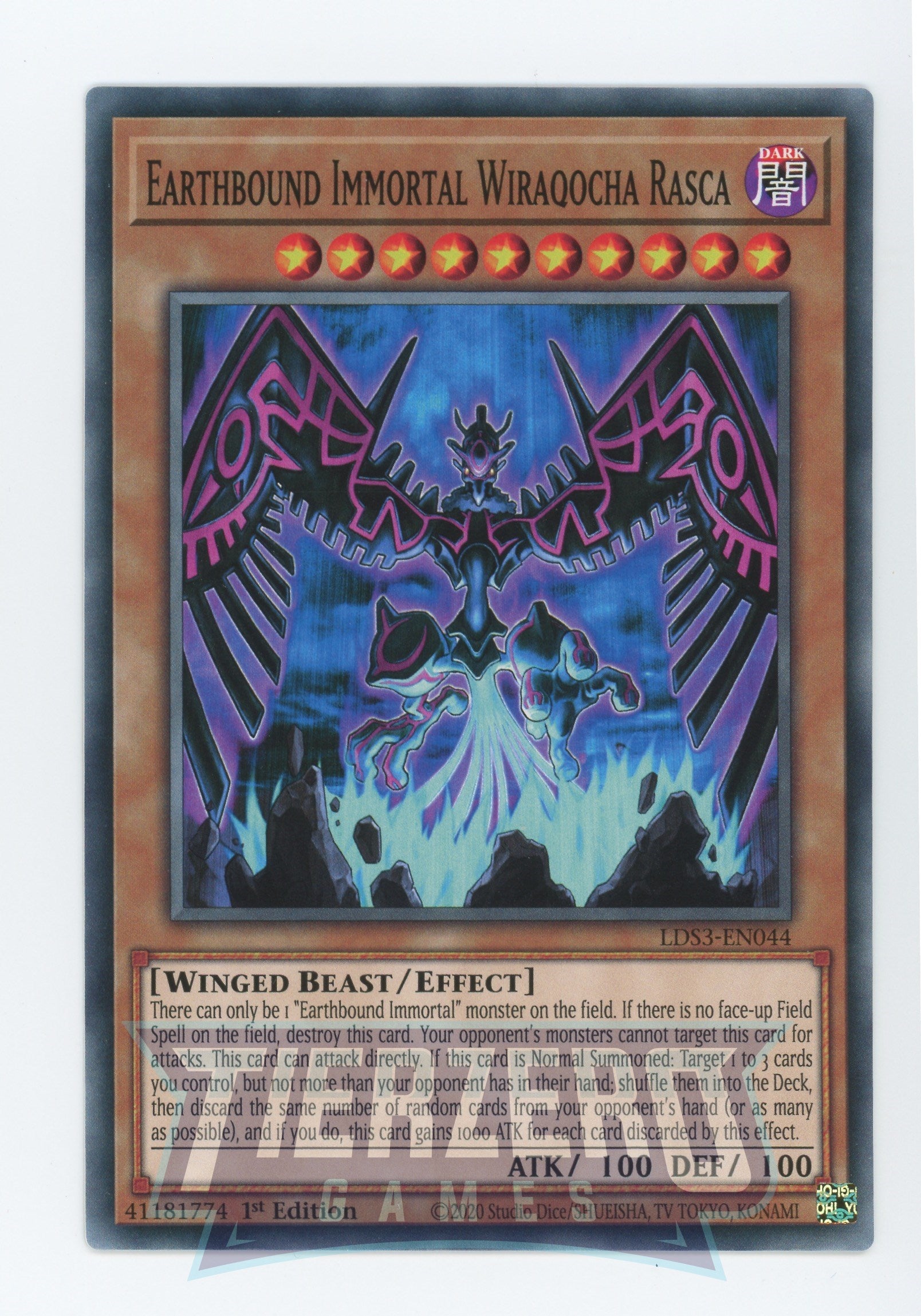 LDS3-EN044 - Earthbound Immortal Wiraqocha Rasca - Common - Effect Mon LDS3-EN044 - Earthbound Immortal Wiraqocha Rasca - Common - Effect Mon