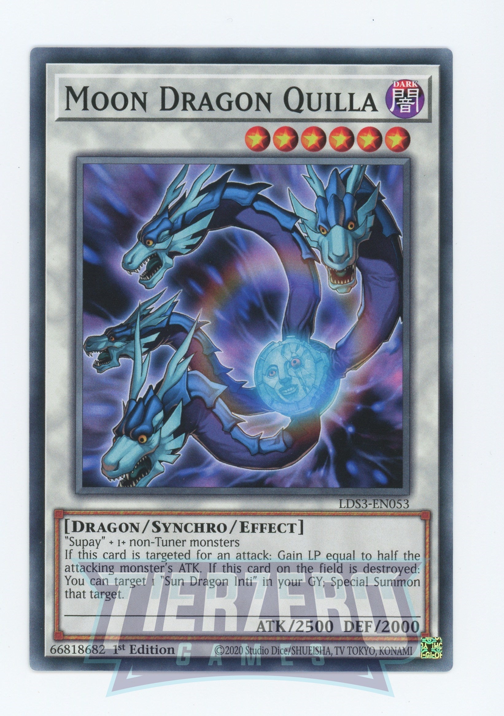 dark synchro monsters LDS3-EN053 - Moon Dragon Quilla - Common - Effect Synchro Monster