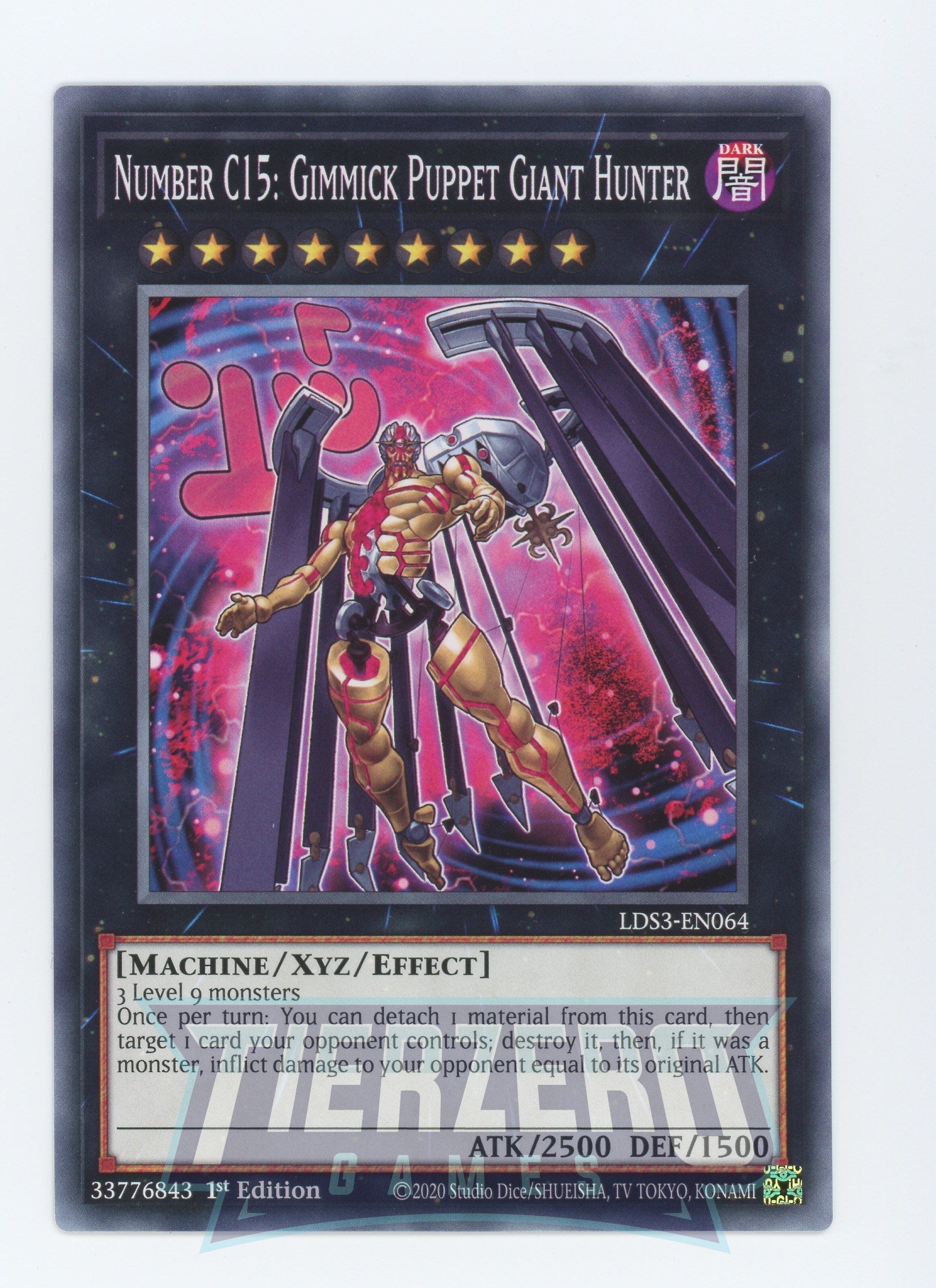 yugioh gimmick cards LDS3-EN064 - Number C15: Gimmick Puppet Giant Hunter - Common