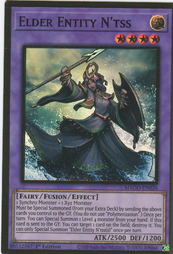 yugioh elder entity deck MAGO-EN026 - Elder Entity N'tss - Premium Gold Rare