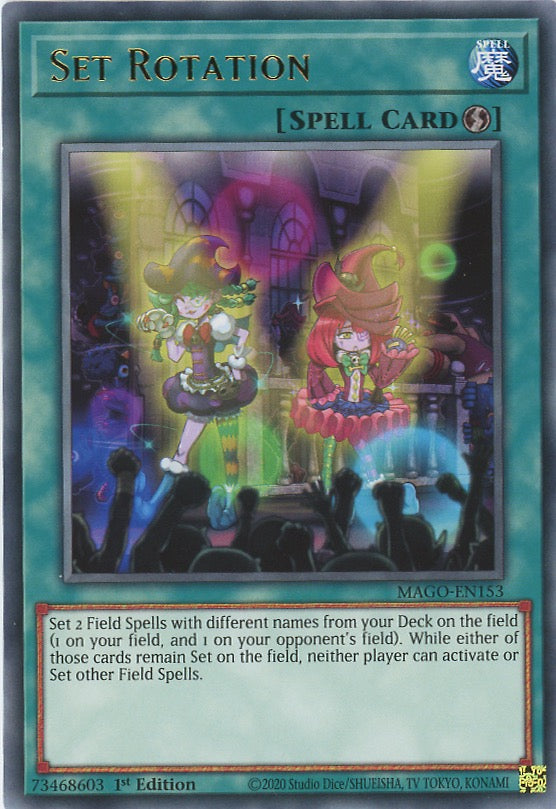 MAGO-EN153 - Set Rotation - Gold Letter Rare - Quick-Play Spell