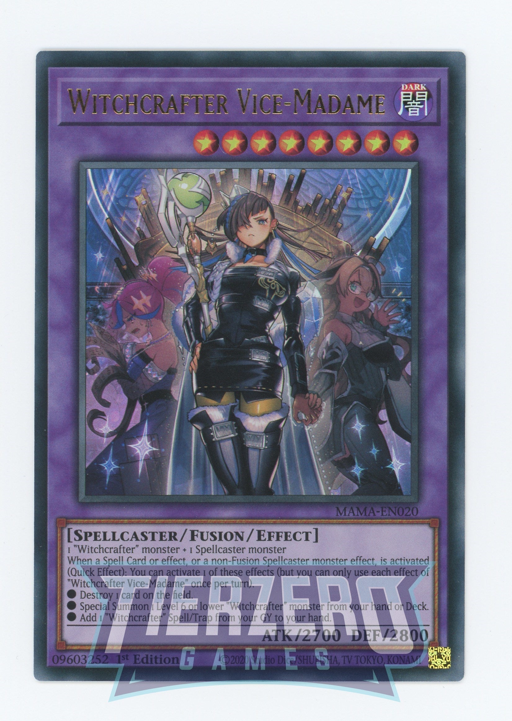 MAMA-EN020 - Witchcrafter Vice-Madame - Ultra Rare - Effect Fusion Mon MAMA-EN020 - Witchcrafter Vice-Madame - Ultra Rare - Effect Fusion Mon