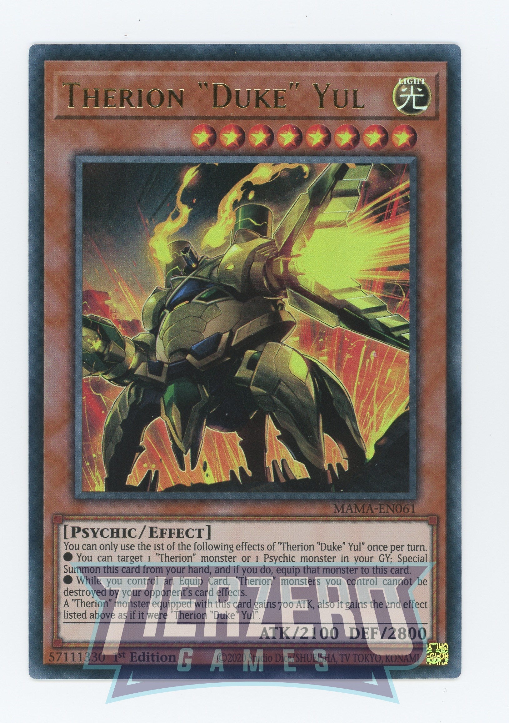 MAMA-EN061 - Therion Duke" Yul" - Ultra Rare - Effect Monster - Magnificent Mavens