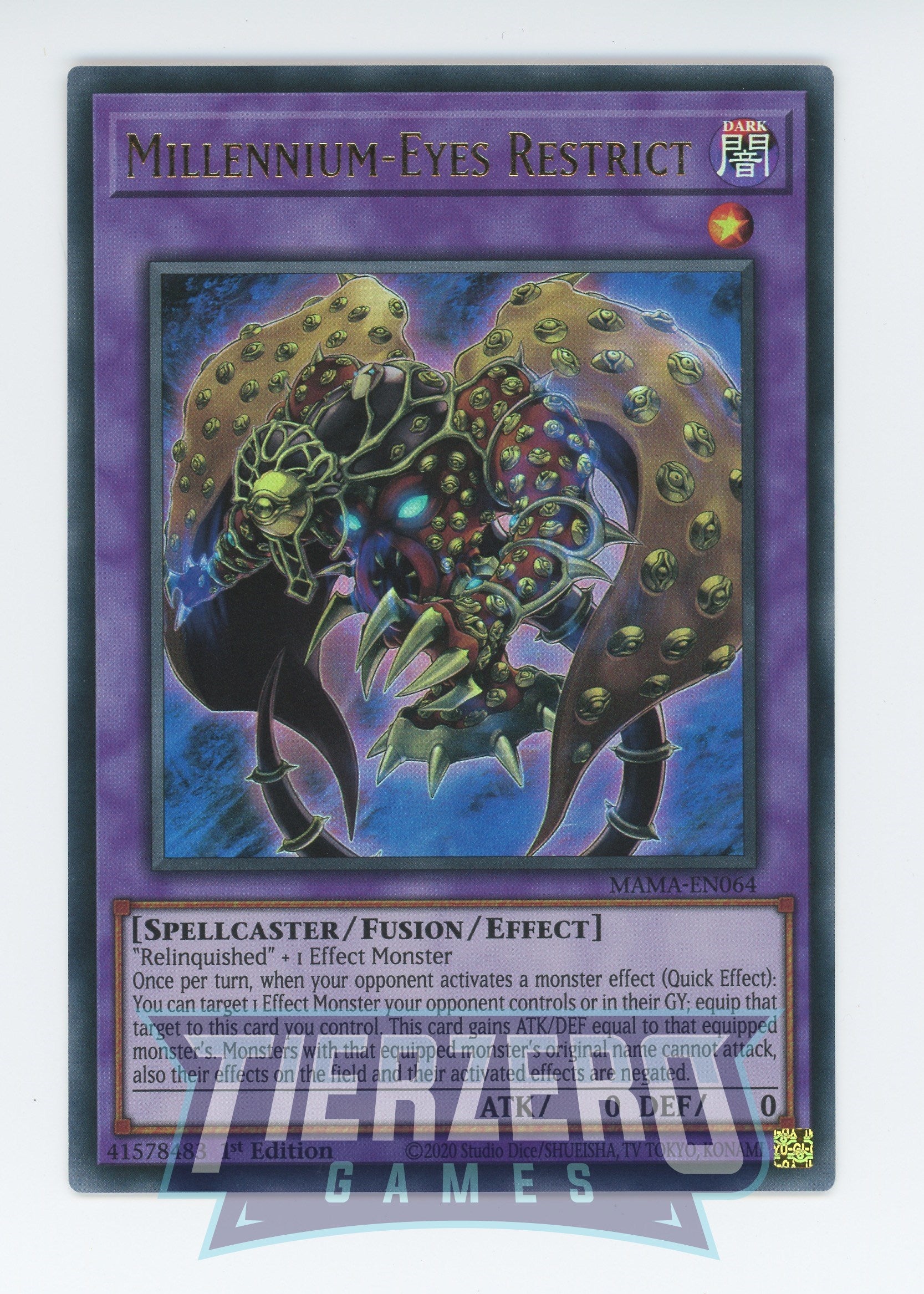 yugioh millenium cards MAMA-EN064 - Millennium-Eyes Restrict - Ultra Rare