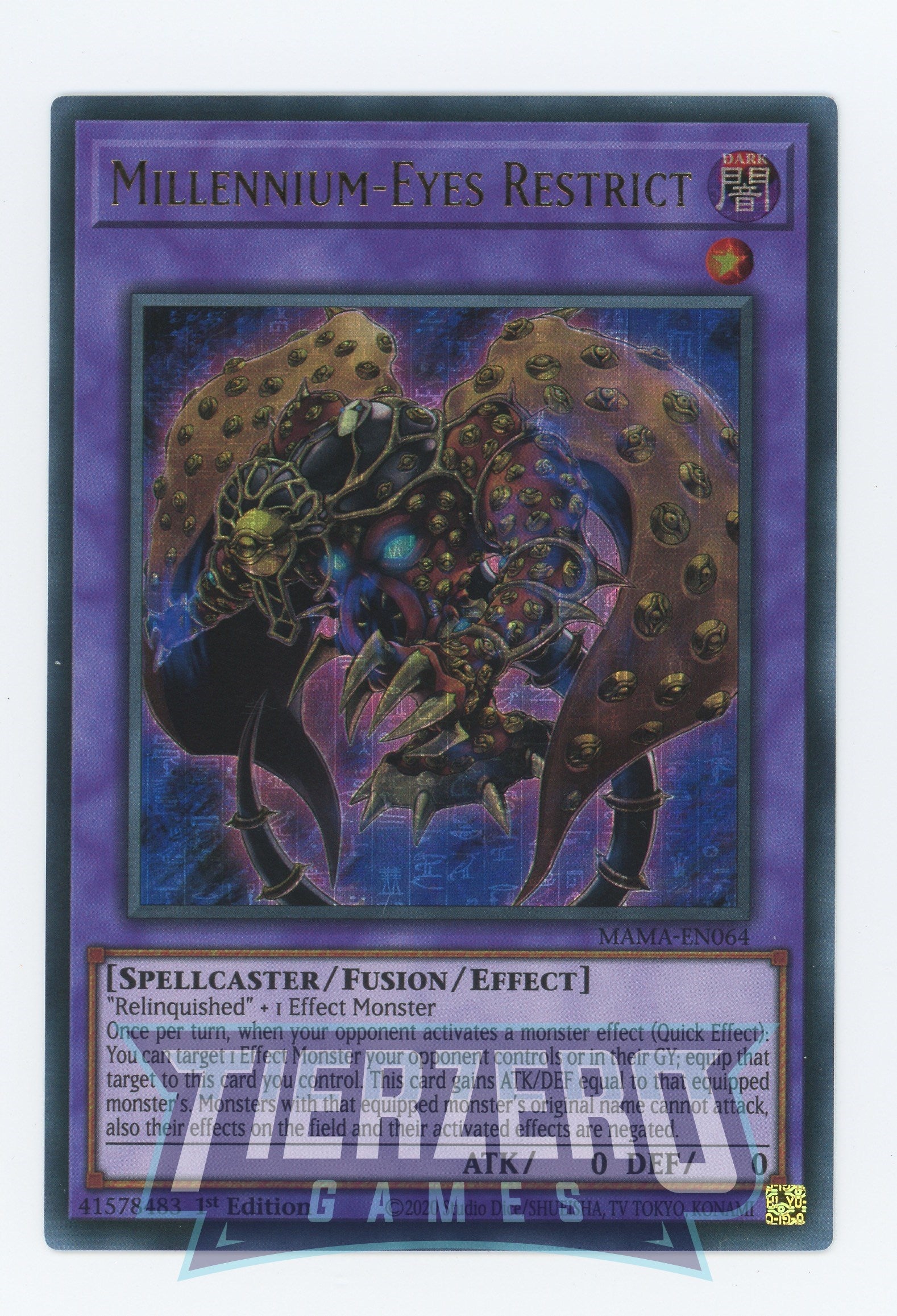 MAMA-EN064 - Millennium-Eyes Restrict - Pharaoh Ultra Rare - Effect Fusion Monster - Magnificent Mavens