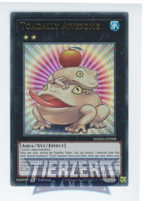 MAMA-EN068 - Toadally Awesome - Ultra Rare - Effect Xyz Monster - Magnificent Mavens