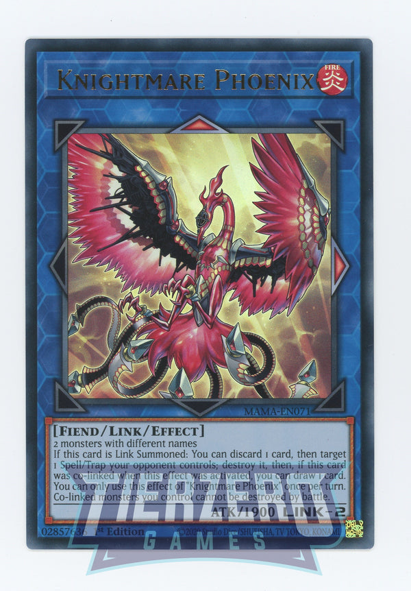 MAMA-EN071 - Knightmare Phoenix - Ultra Rare - Effect Link Monster - Magnificent Mavens