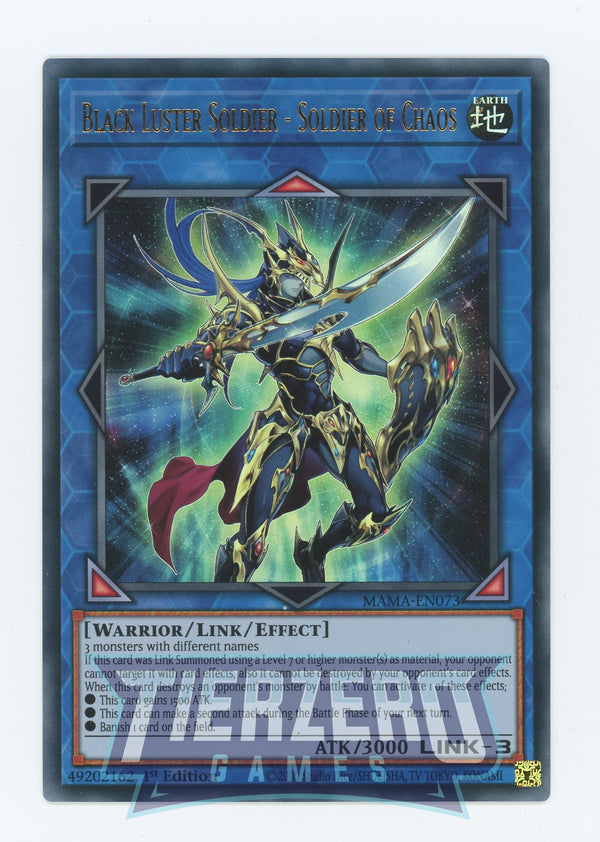 MAMA-EN073 - Black Luster Soldier - Soldier of Chaos - Ultra Rare - Effect Link Monster - Magnificent Mavens