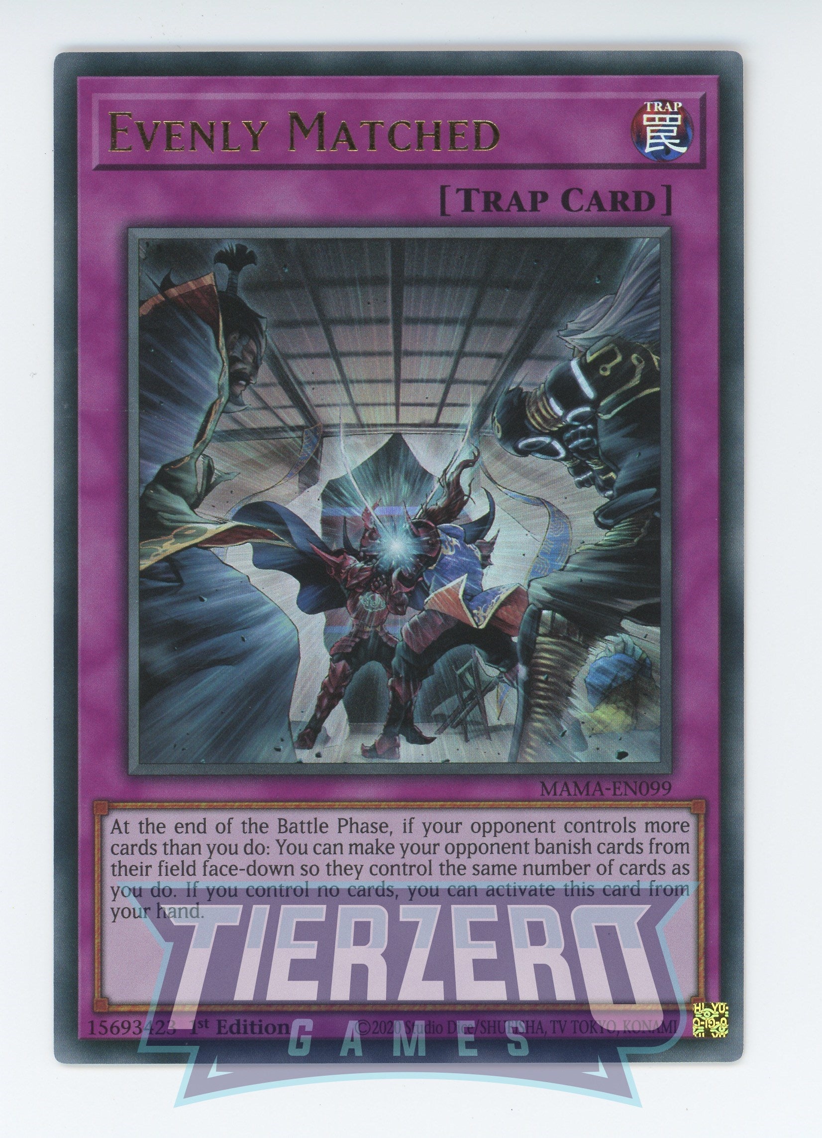 yugioh card evenly matched MAMA-EN099 - Evenly Matched - Ultra Rare - Normal Trap