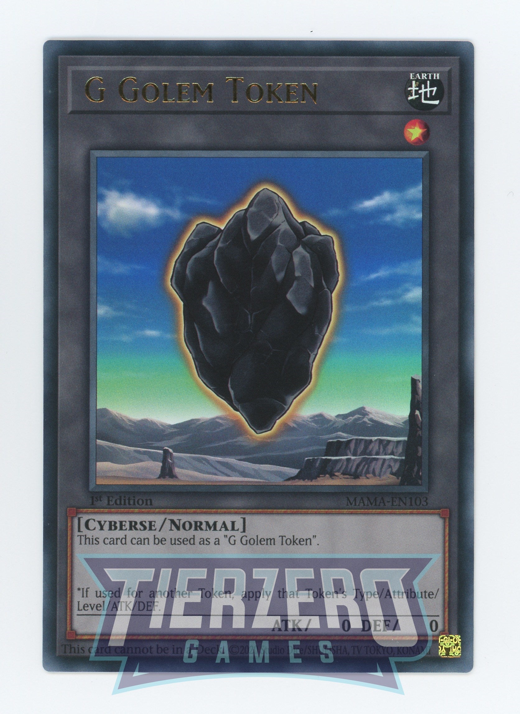 yugioh golem cards MAMA-EN103 - G Golem Token - Ultra Rare - Token