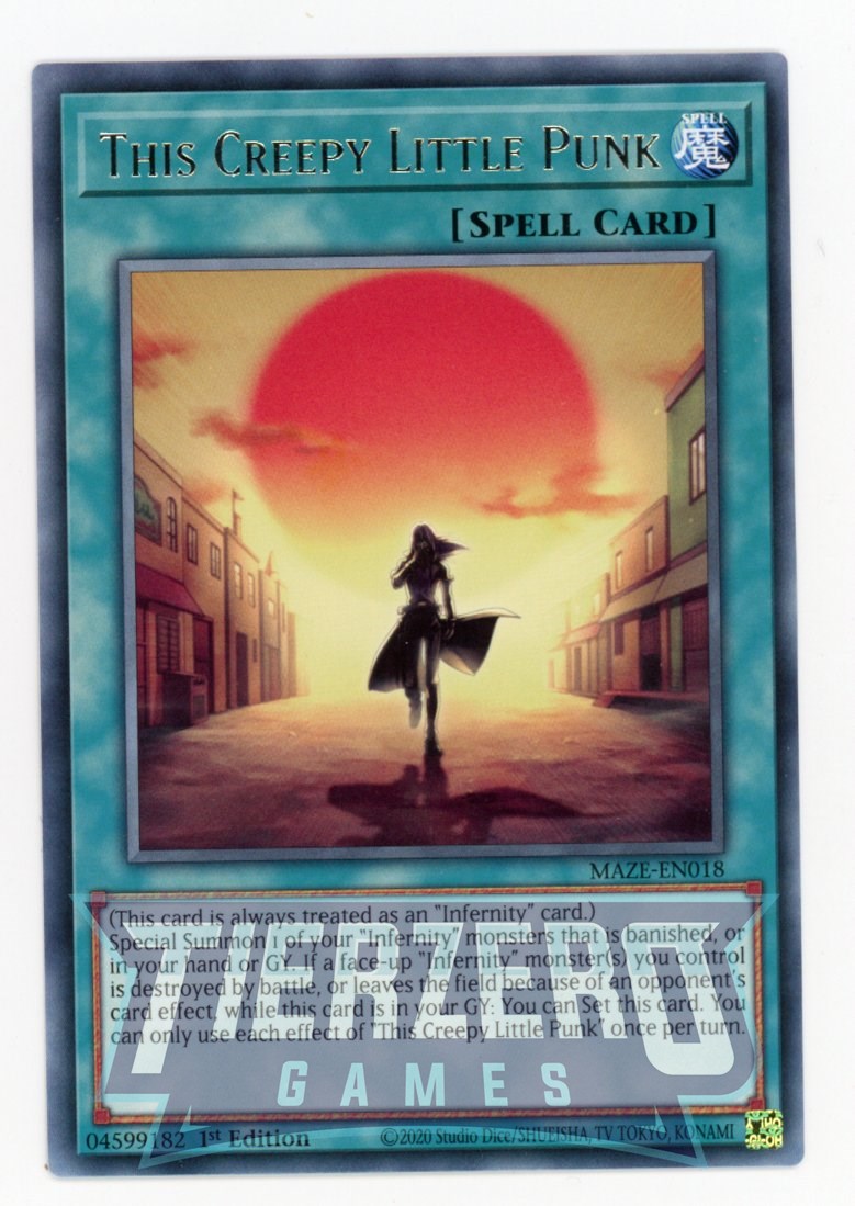 MAZE-EN018 - This Creepy Little Punk - Rare - Normal Spell - Maze of M MAZE-EN018 - This Creepy Little Punk - Rare - Normal Spell - Maze of M