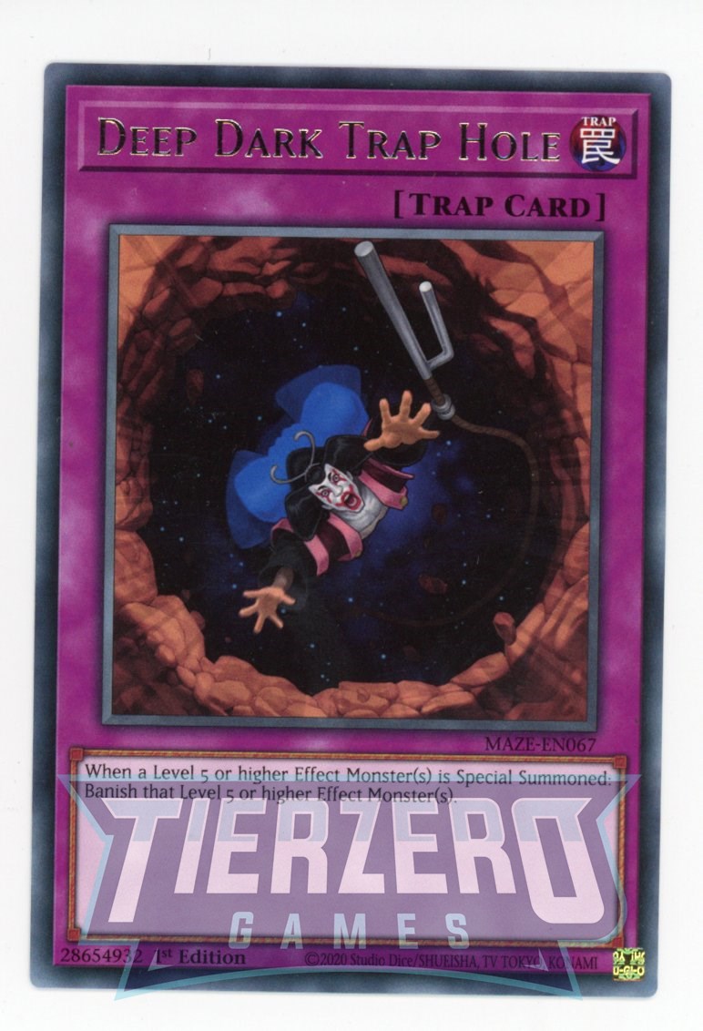 MAZE-EN067 - Deep Dark Trap Hole - Rare - Normal Trap - Maze of Memori MAZE-EN067 - Deep Dark Trap Hole - Rare - Normal Trap - Maze of Memori