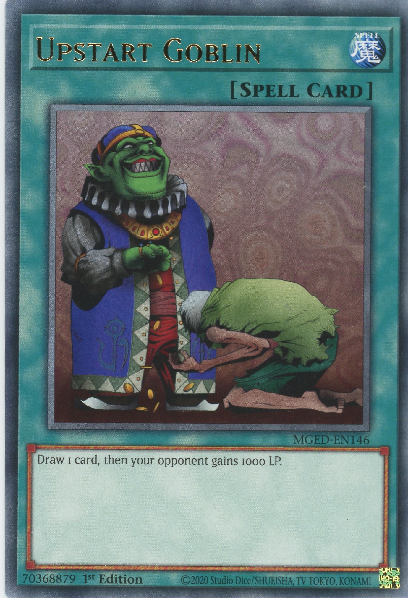 goblin cards yugioh MGED-EN146 - Upstart Goblin - Rare - Normal Spell