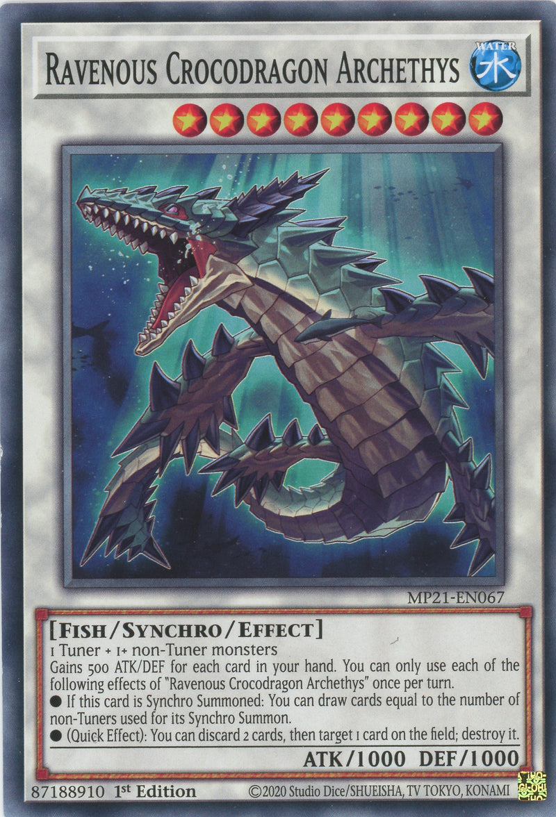 MP21-EN067 - Ravenous Crocodragon Archethys - Common - Effect Synchro Monster - Mega Pack 2021