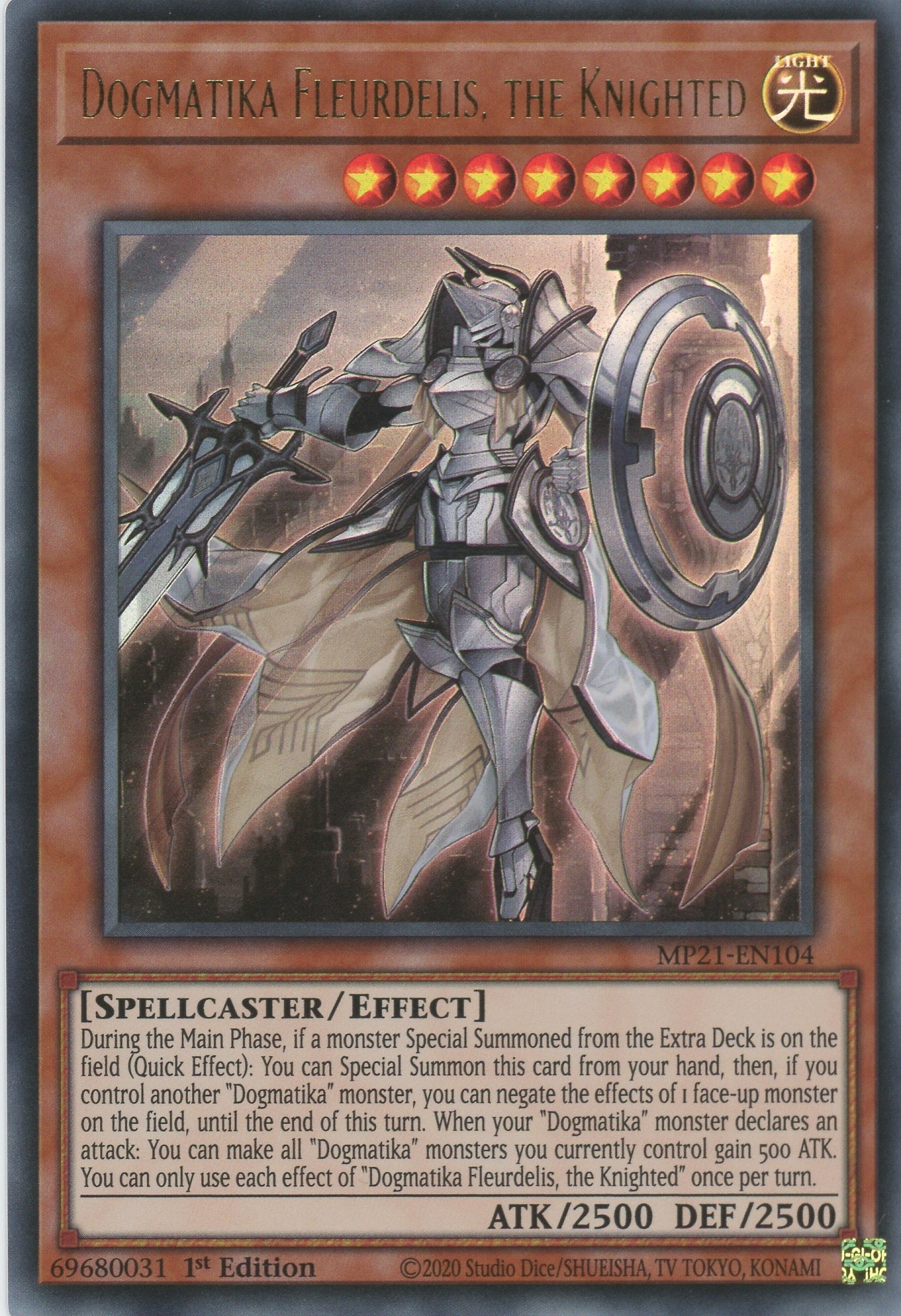 yugioh dogmatika deck 2021 MP21-EN104 - Dogmatika Fleurdelis, the Knighted - Ultra Rare
