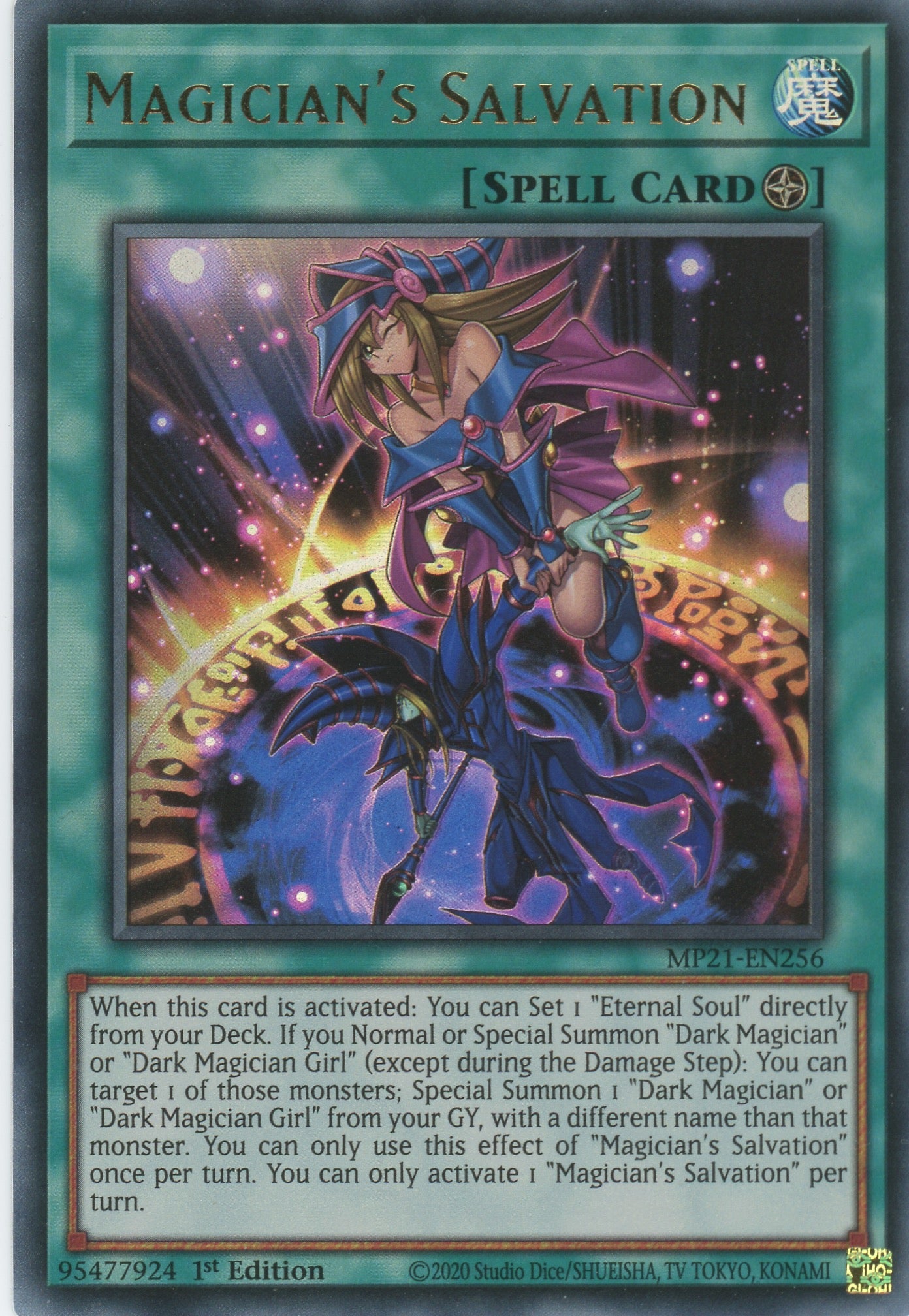 yugioh 2021 cards MP21-EN256 - Magician's Salvation - Ultra Rare - Field Spell