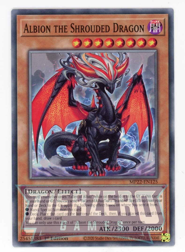 albion deck yugioh MP22-EN125 - Albion the Shrouded Dragon - Common - Effect Monster