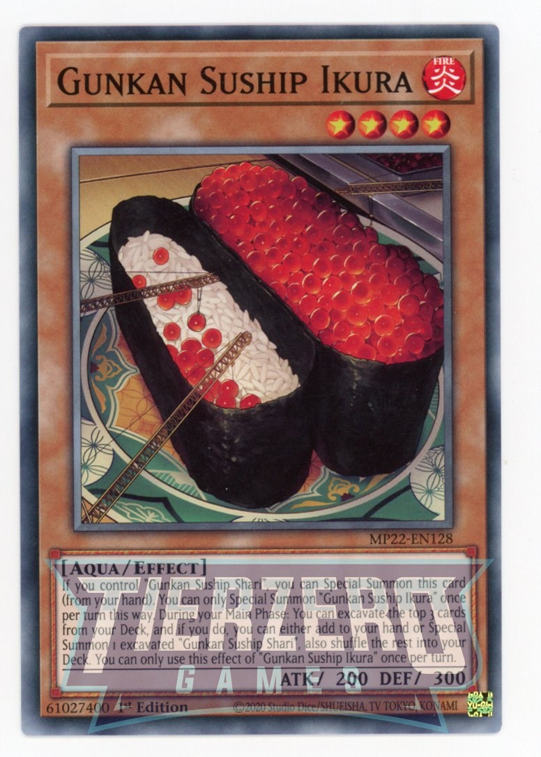 suship yugioh deck MP22-EN128 - Gunkan Suship Ikura - Common - Effect Monster