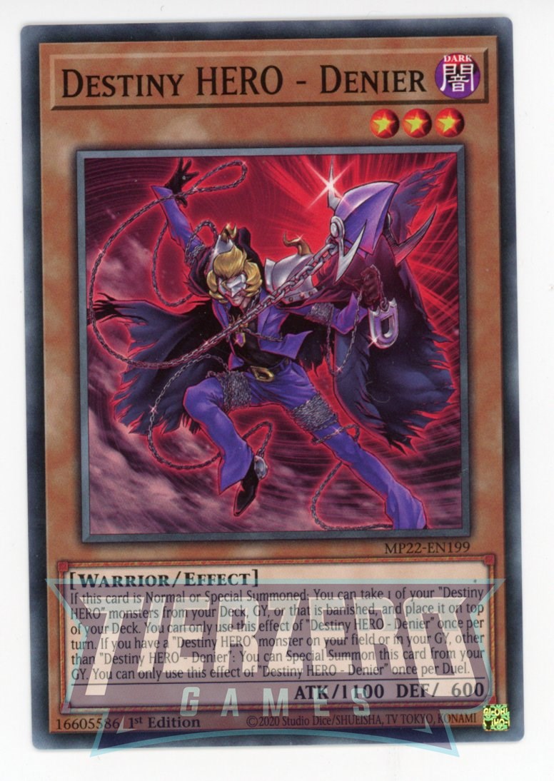 destiny hero monsters MP22-EN199 - Destiny HERO - Denier - Common - Effect Monster