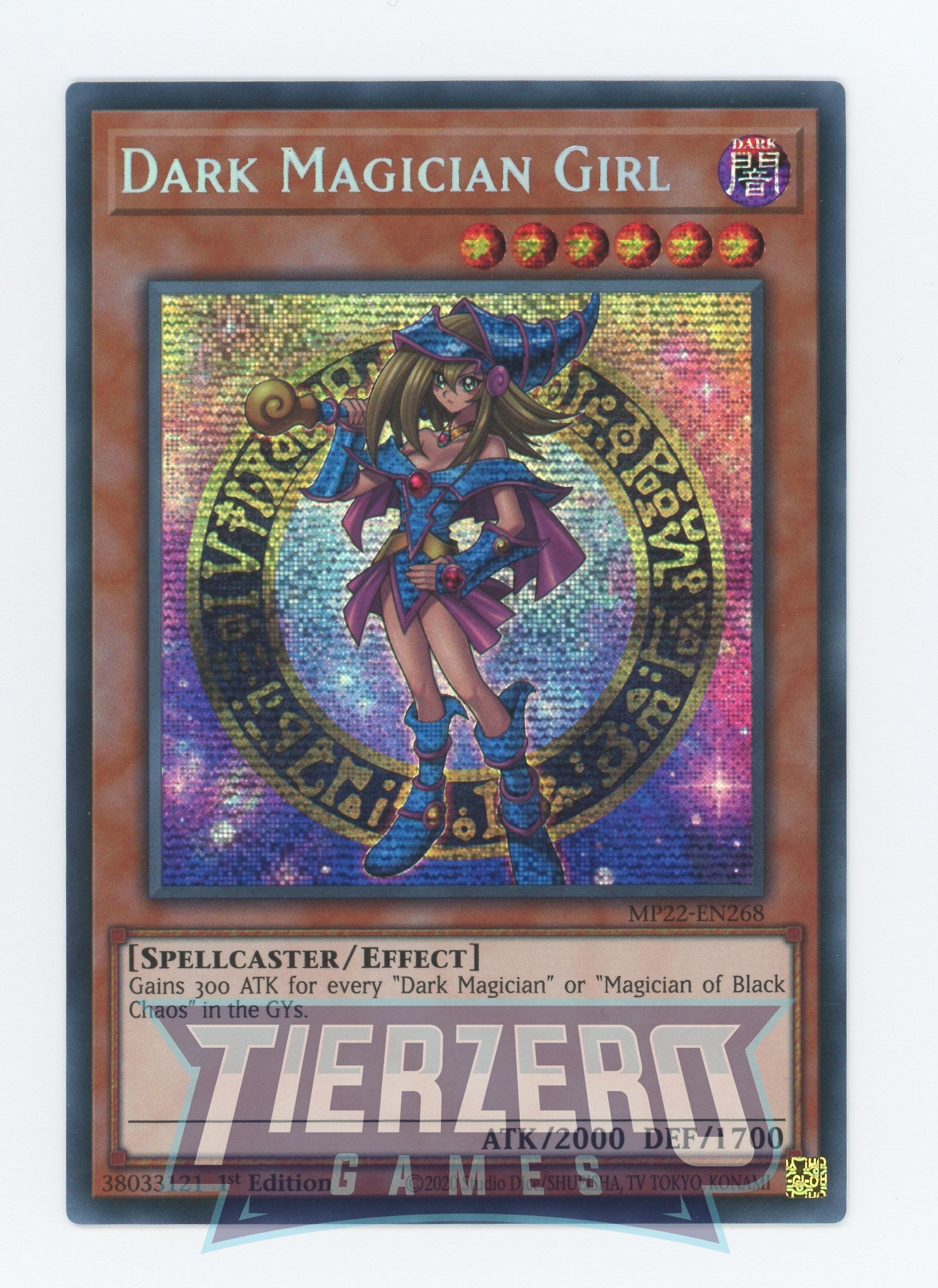 MP22-EN268 - Dark Magician Girl - Prismatic Secret Rare - Effect Monst MP22-EN268 - Dark Magician Girl - Prismatic Secret Rare - Effect Monst