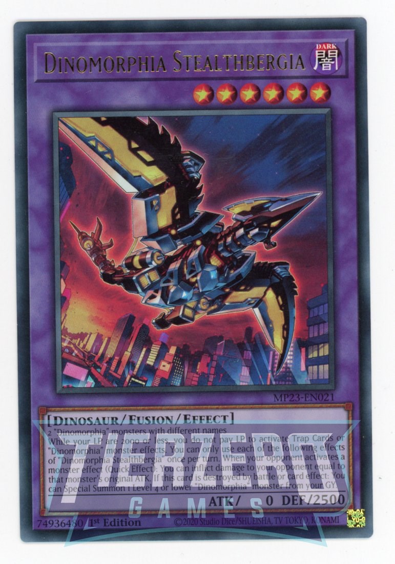 dinosaur fusion monsters MP23-EN021 - Dinomorphia Stealthbergia - Ultra Rare