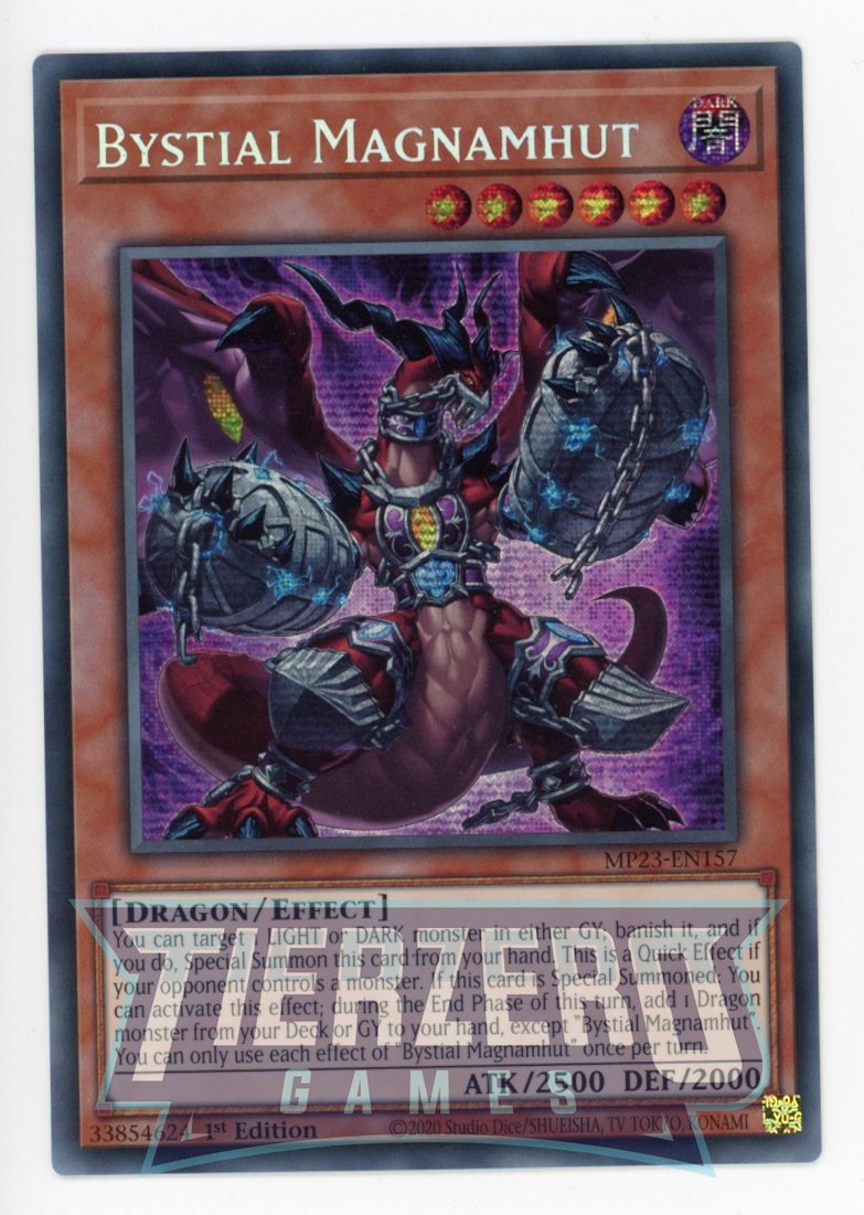 MP23-EN157 - Bystial Magnamhut - Prismatic Secret Rare - Effect Monster - 25th Anniversary Duelist Heroes Tin