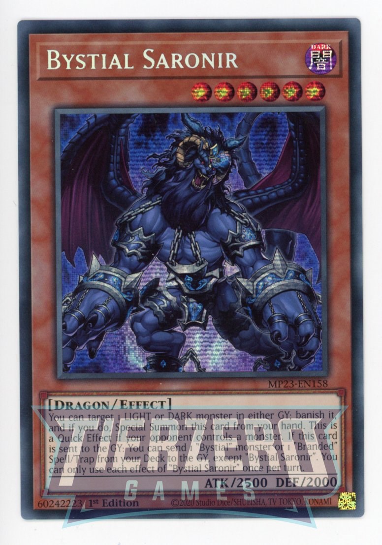 MP23-EN158 - Bystial Saronir - Prismatic Secret Rare - Effect Monster - 25th Anniversary Duelist Heroes Tin